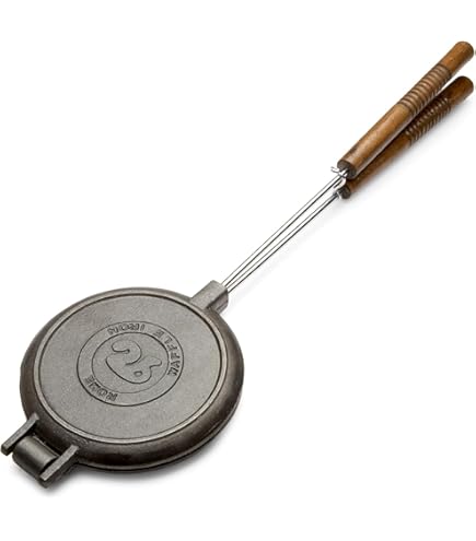 Amazon.com: Rome Old Fashioned Waffle Iron (4, Cast Iron): Home